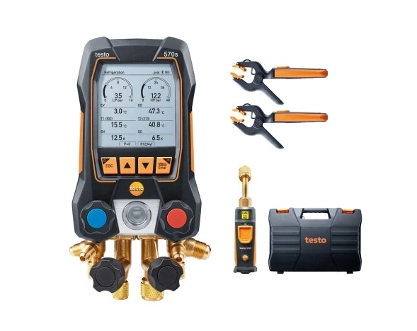 Set analizador de refrigeración testo 570s - Con dos sondas de temperatura y una de vacío inalámbricas